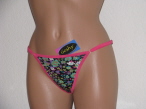 Flower Print and pink Thong