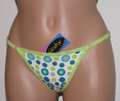 Adjustable thong with polka dots