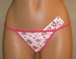 Cotton pink thong.