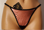 Pink metallic thong
