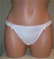 White lace thong.